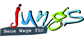 Das Bild zeigt den Schriftzug "Neue Wege für Jungs"