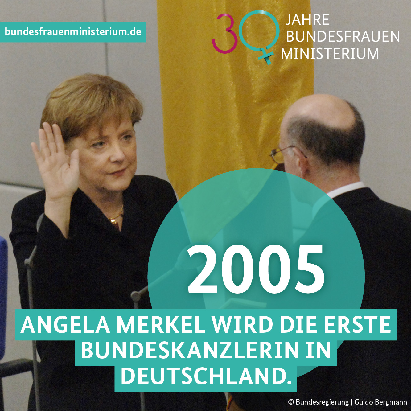 Angela Merkel bei der Vereidigung