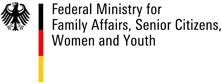 Logo of the Federal Ministry for Family Affairs, Senior Citizens, Women and Yout