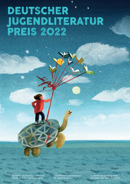 Plakat zum Deutschen Jugendliteraturpreis 2022