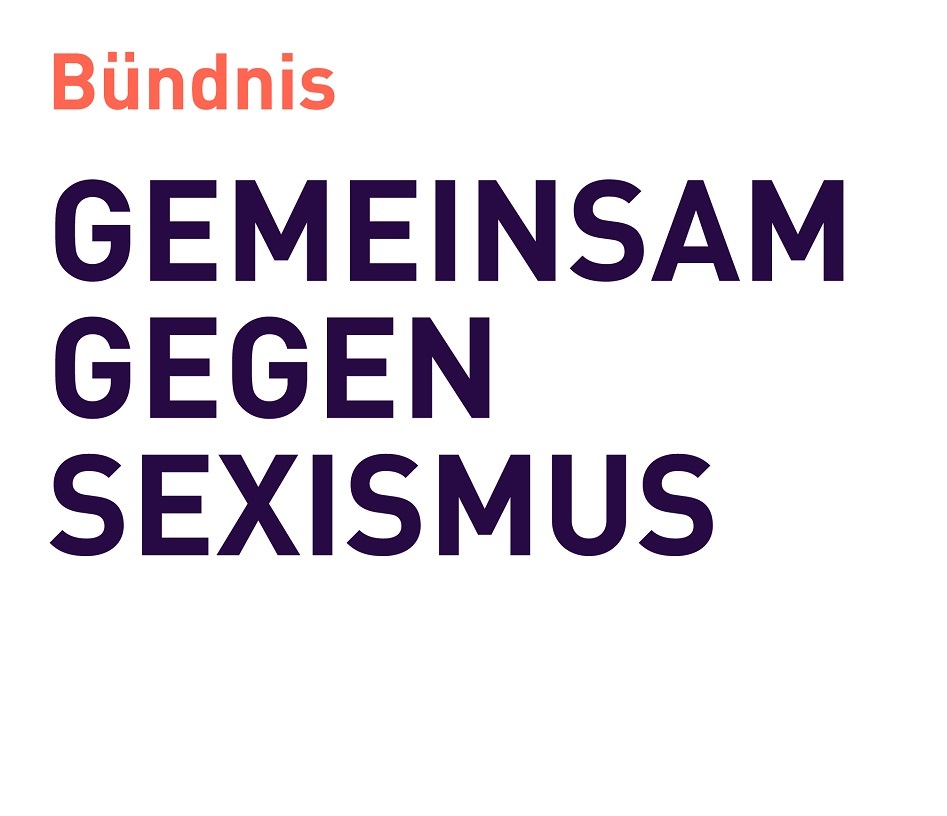 Logo des Bündnisses "Gemeinsam gegen Sexismus"