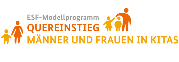 Logo des Programms "Quereinstieg - Männer und Frauen in Kitas"