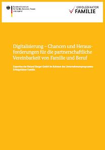 Cover der Broschüre "Digitalisierung - Chancen und Herausforderungen"