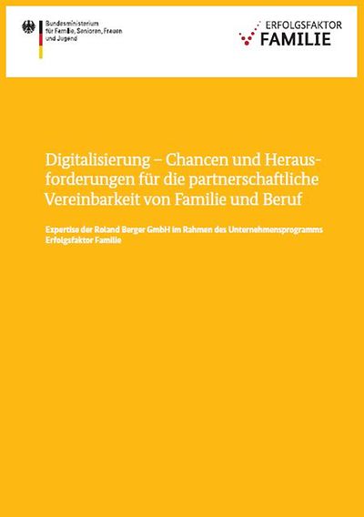 Cover der Broschüre "Digitalisierung - Chancen und Herausforderungen"