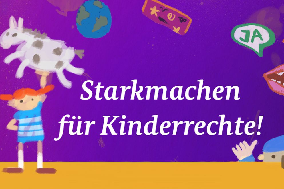 Motiv zur Kampagne "Starkmachen für Kinderrechte" 