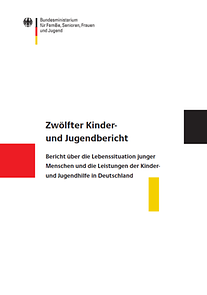 Cover der Broschüre "Zwölfter Kinder- und Jugendbericht"