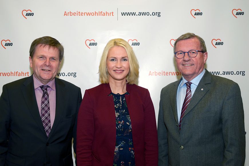 Manuela Schwesig spricht auf dem Jahresempfang der AWO 2017