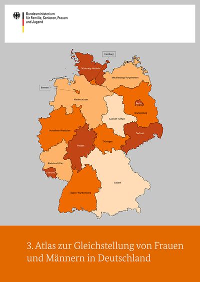 Cover der Broschüre "3. Atlas zur Gleichstellung von Frauen und Männern in Deutschland"