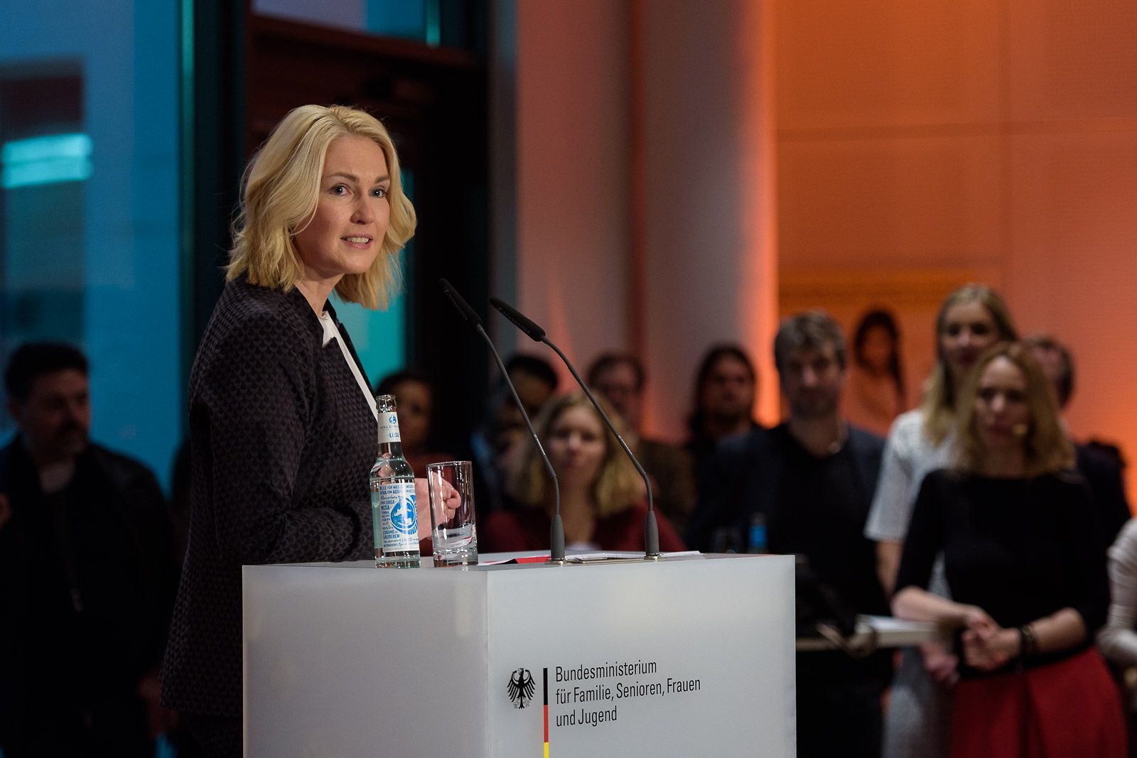 Manuela Schwesig hält eine Rede