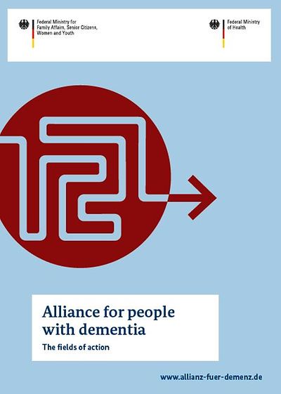 Titelseite Alliance for people with dementia - The fields of action