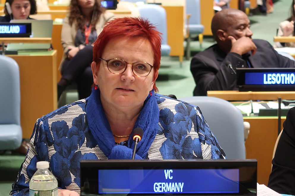 Elke Ferner bei der 61. Sitzung der Frauenrechtskommission in New York