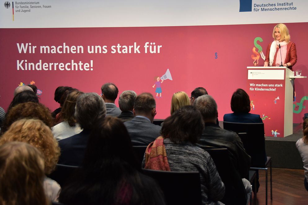 Manuela Schwesig während ihrer Eröffnungsrede im Humboldt Carré