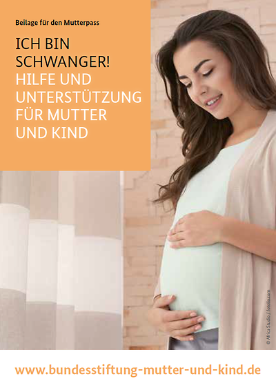 Cover der Postkarte "Ich bin schwanger! Hilfe und Unterstützung für Mutter und Kind"
