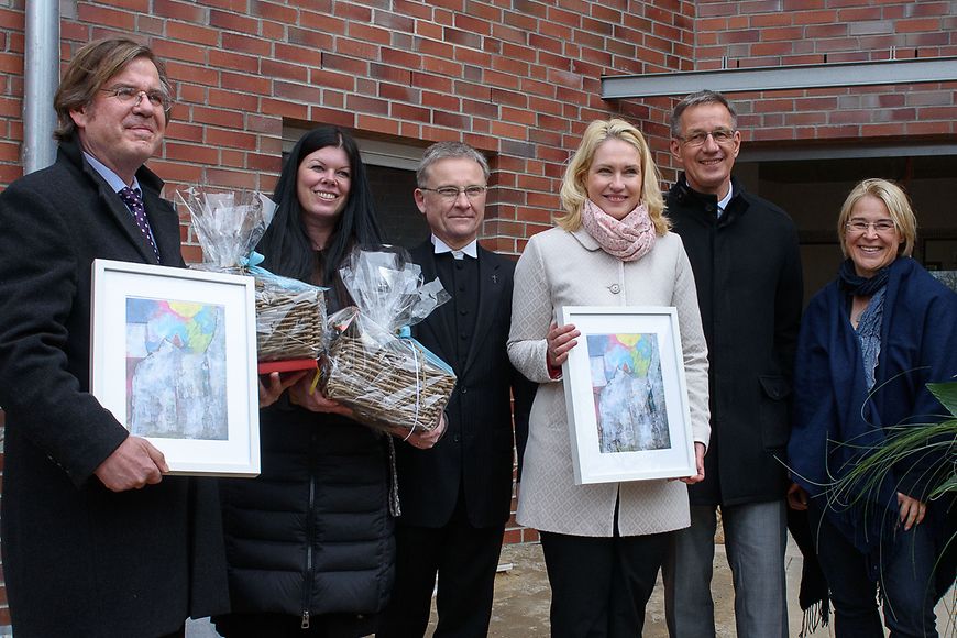 Manuela Schwesig bei der Eröffnung des Therese-Blunck-Hauses in Kiel