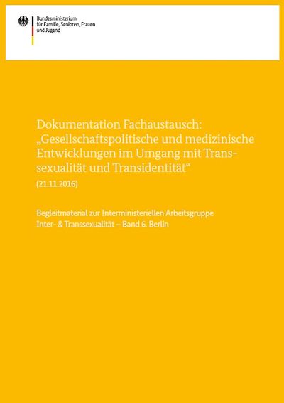 Titelseite Gesellschaftspolitische und medizinische Entwicklungen im Umgang mit Transsexualität und Transidentität