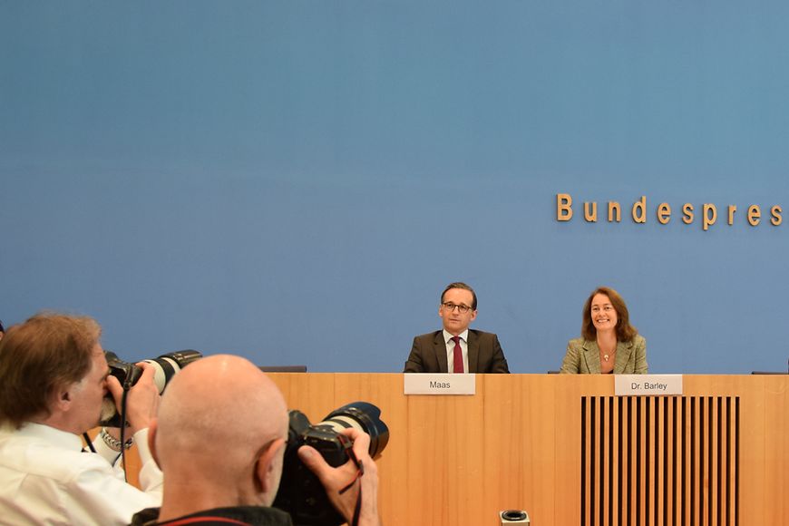 Bundesfrauenministerin Katarina Barley und Bundesjustizminister Heiko Maas