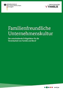 Titelseite "Familienfreundliche Unternehmenskultur"