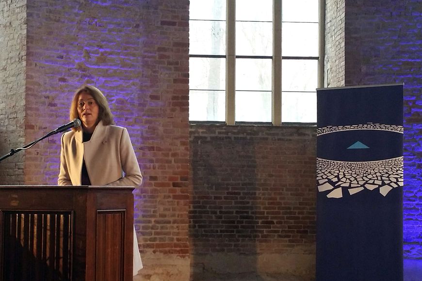 Dr. Katarina Barley bei ihrem Grußwort