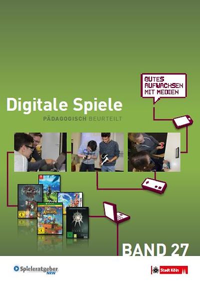 Cover der Broschüre "Digitale Spiele - Pädagogisch beurteilt - Band 27"
