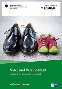 Titelseite Broschüre "Väter und Vereinbarkeit"