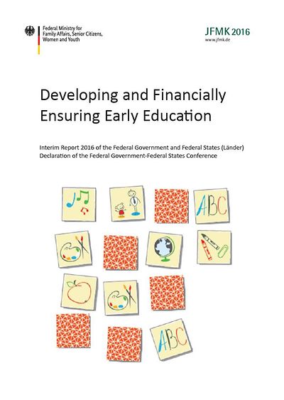 Cover der Broschüre "Developing and Financially Ensuring Early Education"