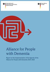 Titelseite "Allianz für Menschen mit Demenz" Bericht englisch