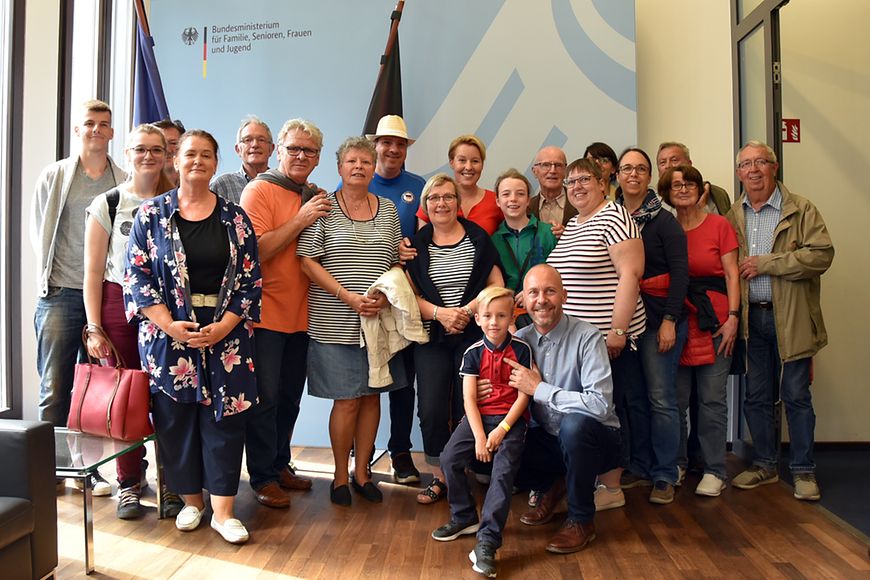 Tag der offenen Tür, Dr. Franziska Giffey und ein Gruppenfoto