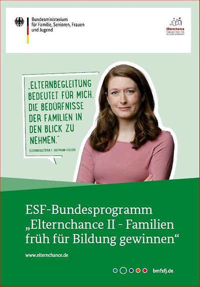 Titelseite Flyer Elternchance II - Familien früh für Bildung gewinnen