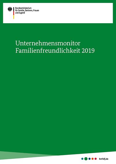 Cover des Unternehmensmonitor Familienfreundlichkeit 2019