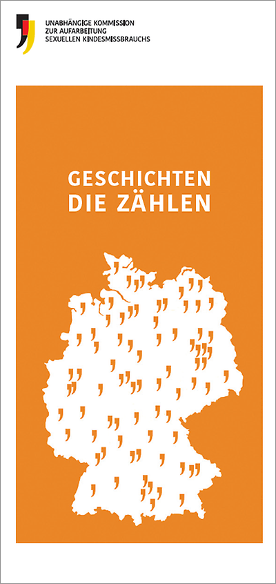 Titelseite des Flyers Geschichten, die zählen