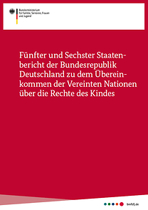 Titelseite der Broschüre 5. und 6. Staatenbericht