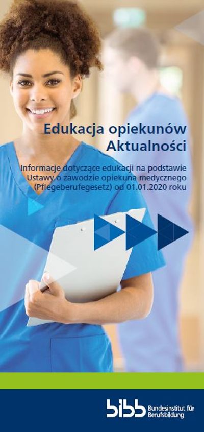Titelseite - Pflegeausbildung aktuell - Flyer - polnisch
