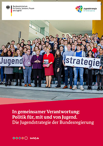Titelseite der Broschüre "In gemeinsamer Verantwortung: Politik für, mit und von Jugend"