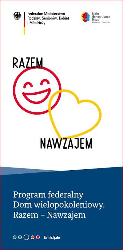  Titelseite Flyer Bundesprogramm Mehrgenerationenhaeuser - polnisch
