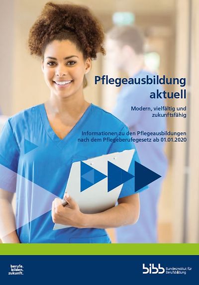 Titelseite Broschüre Pflegeausbildung aktuell