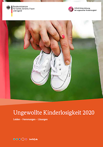 Titelseite der Broschüre "Ungewollte Kinderlosigkeit 2020"