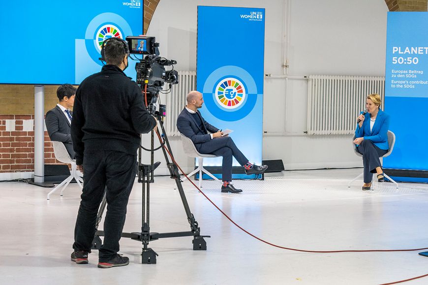 Dr. Franziska Giffey bei der Internationalen Konferenz "Planet 50:50 - Europas Beitrag zu den SDGs"