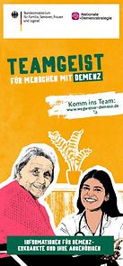 Titelseite Informationen für Demenzerkrankte und ihre Angehörigen - Teamgeist für Menschen mit Demenz