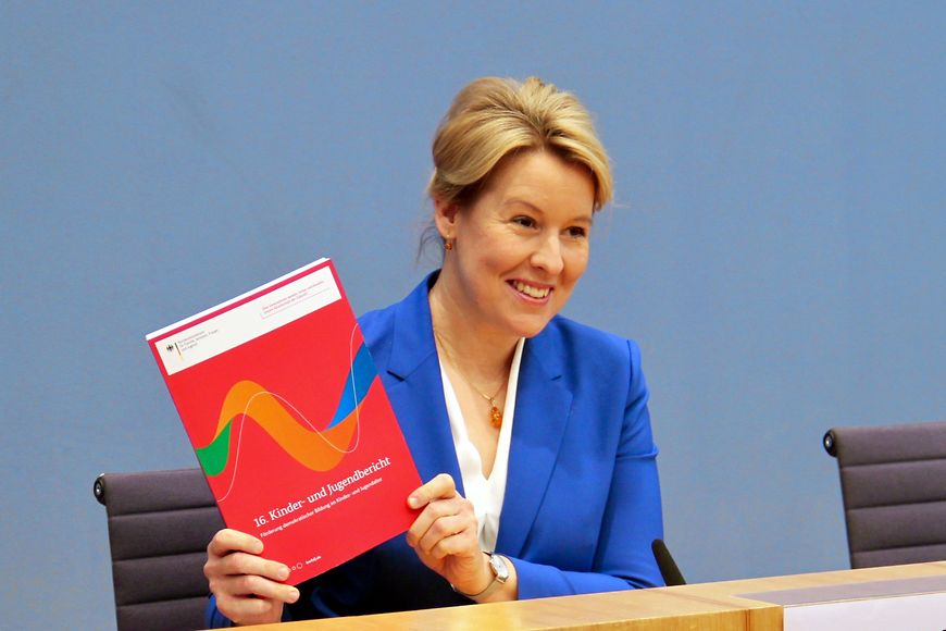 Dr. Franziska Giffey in der Bundespressekonferenz