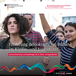 Titelseite der Kurzbroschüre zum 16. Kinder- und Jugendbericht