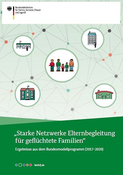 Titelseite "Starke Netzwerke Elternbegleitung für geflüchtete Familien"