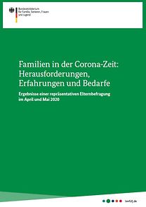 Titelseite: Familien in der Corona-Zeit