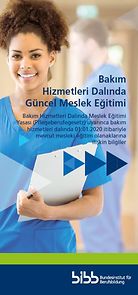 Titelseite - Pflegeausbildung aktuell - Flyer - türkisch