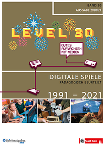Titelseite der Broschüre "Digitale Spiele - Pädagogisch beurteilt - Band 30"