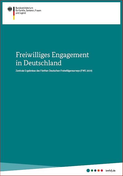 Titelseite Broschüre Freiwilliges Engagement in Deutschland