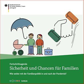 Titelseite "Fortschrittsagenda - Sicherheit und Chancen für Familien"