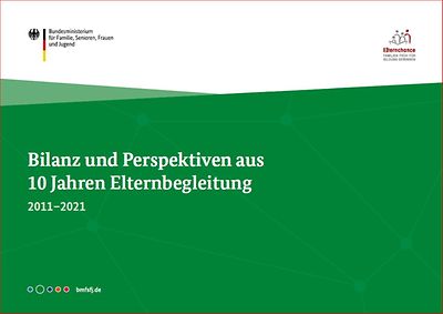 Titelseite "Bilanz und Perspektiven aus 10 Jahren Elternbegleitung"