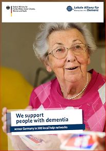 Titelseite: We support people with dementia