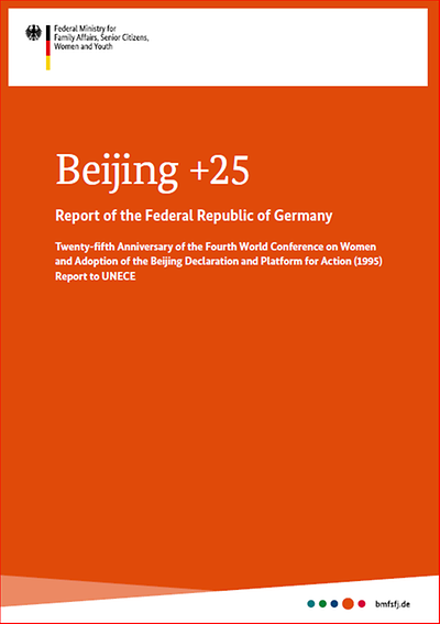 Titelseite der Broschüre Beijing + 25