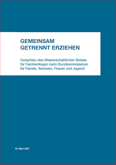 Titelseite Broschüre "Gemeinsam getrennt erziehen"